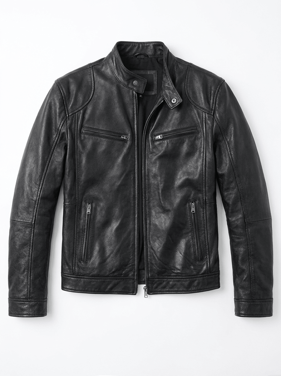 LALUNA | Leather jacket with relaxed fit - Liora Melbourne