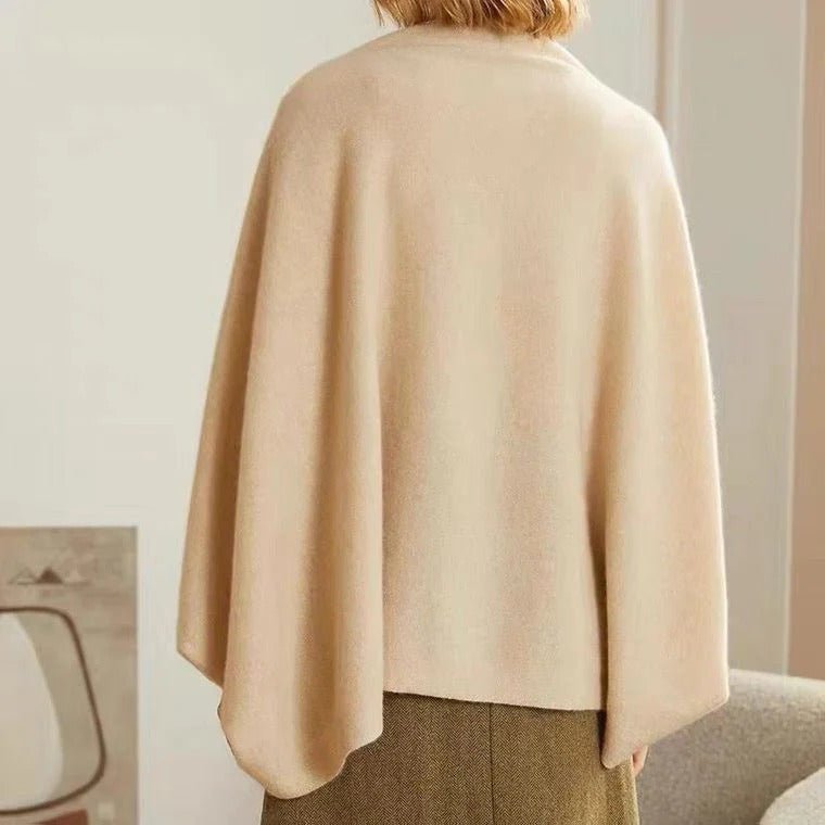 LARA | Merino wool shawl with oversized drape - Liora Melbourne