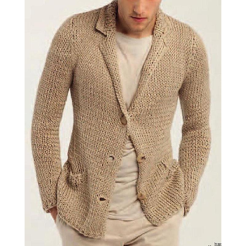 LIAM | Cardigan with lapel collar - Liora Melbourne