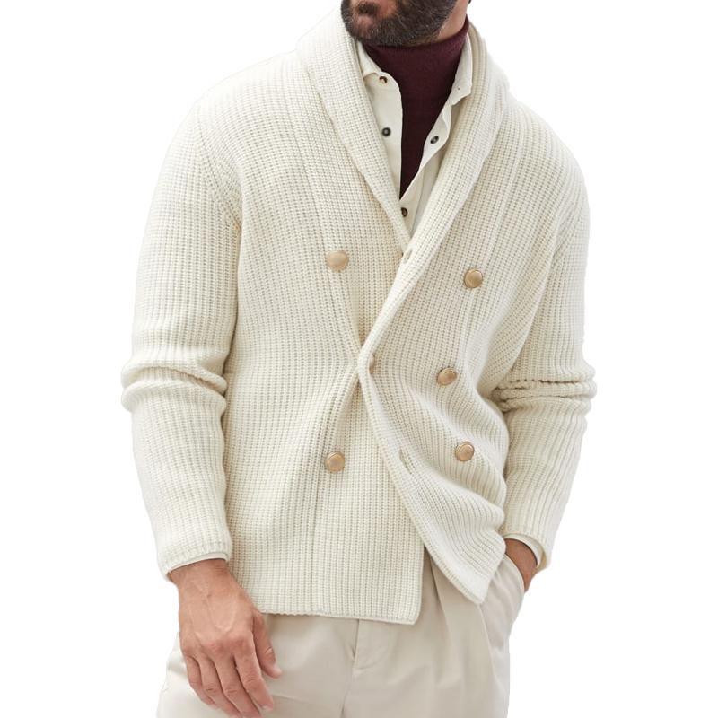ETHAN | Knit cardigan with double-breasted front - Liora Melbourne