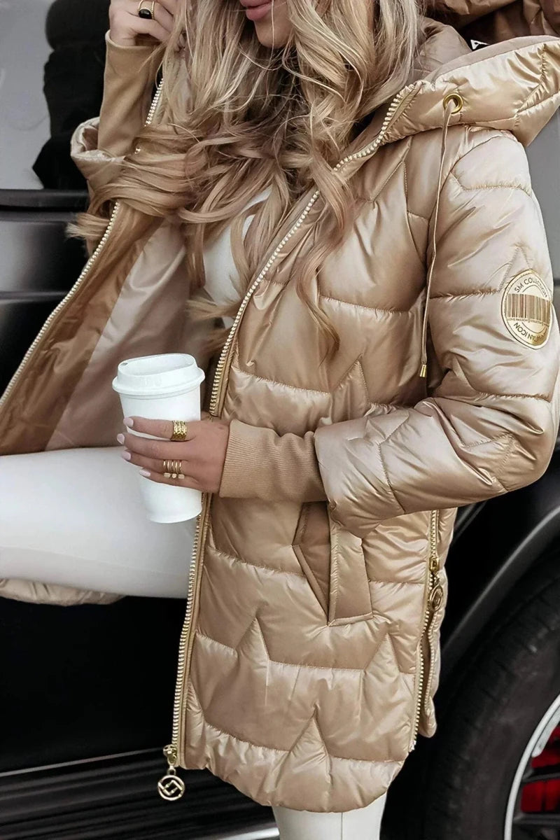 AVERY | Hooded winter jacket with pockets - Liora Melbourne
