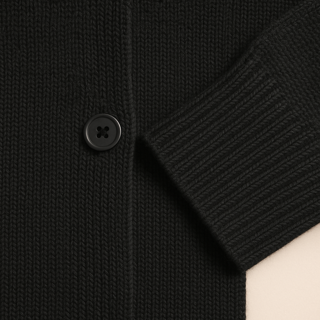 MIA | Button-front cardigan with ribbed trim