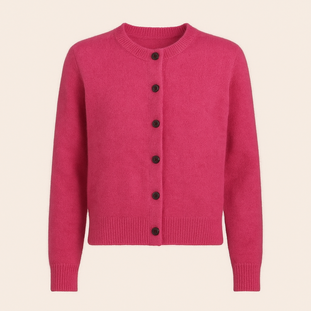 MIA | Button-front cardigan with ribbed trim