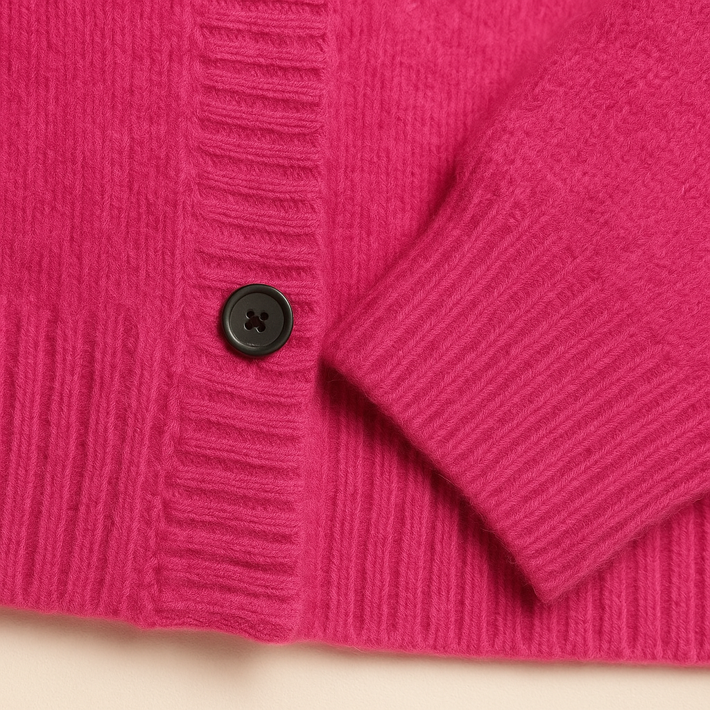 MIA | Button-front cardigan with ribbed trim