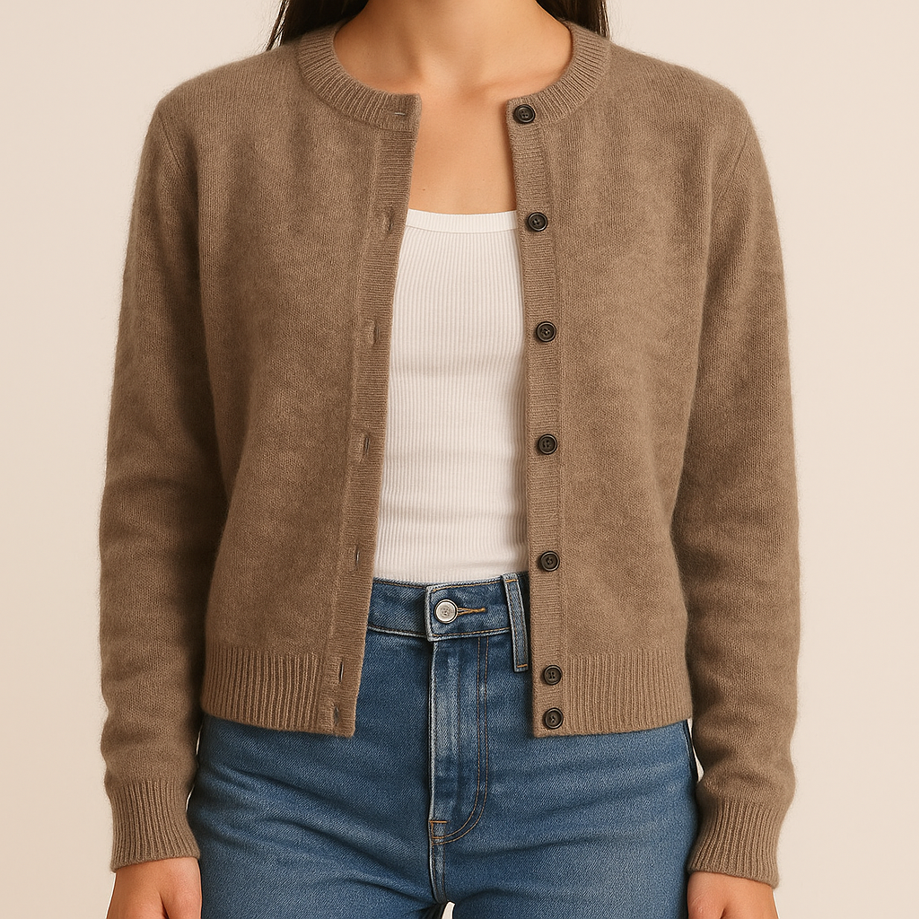 MORNINGTON | Button-front cardigan with ribbed trims