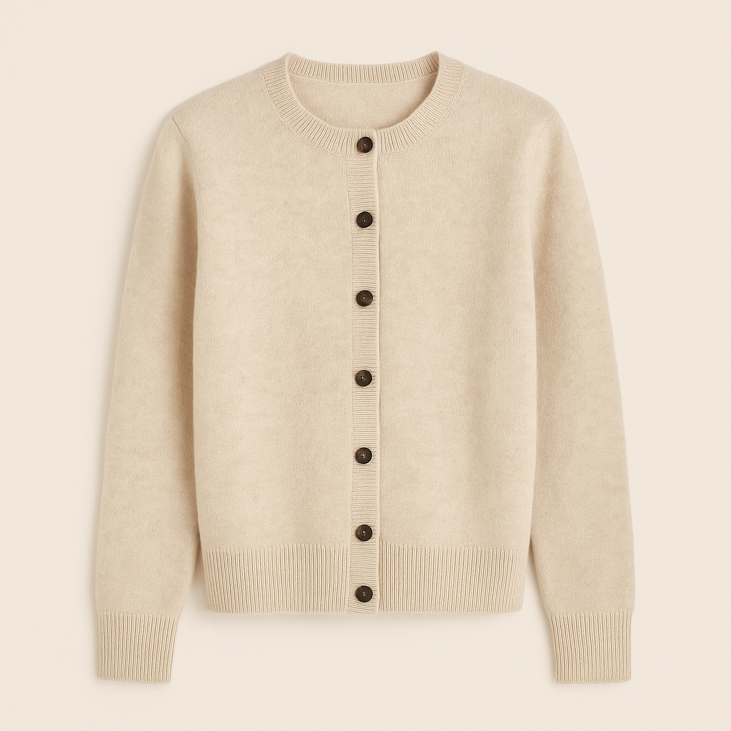 MORNINGTON | Button-front cardigan with ribbed trims