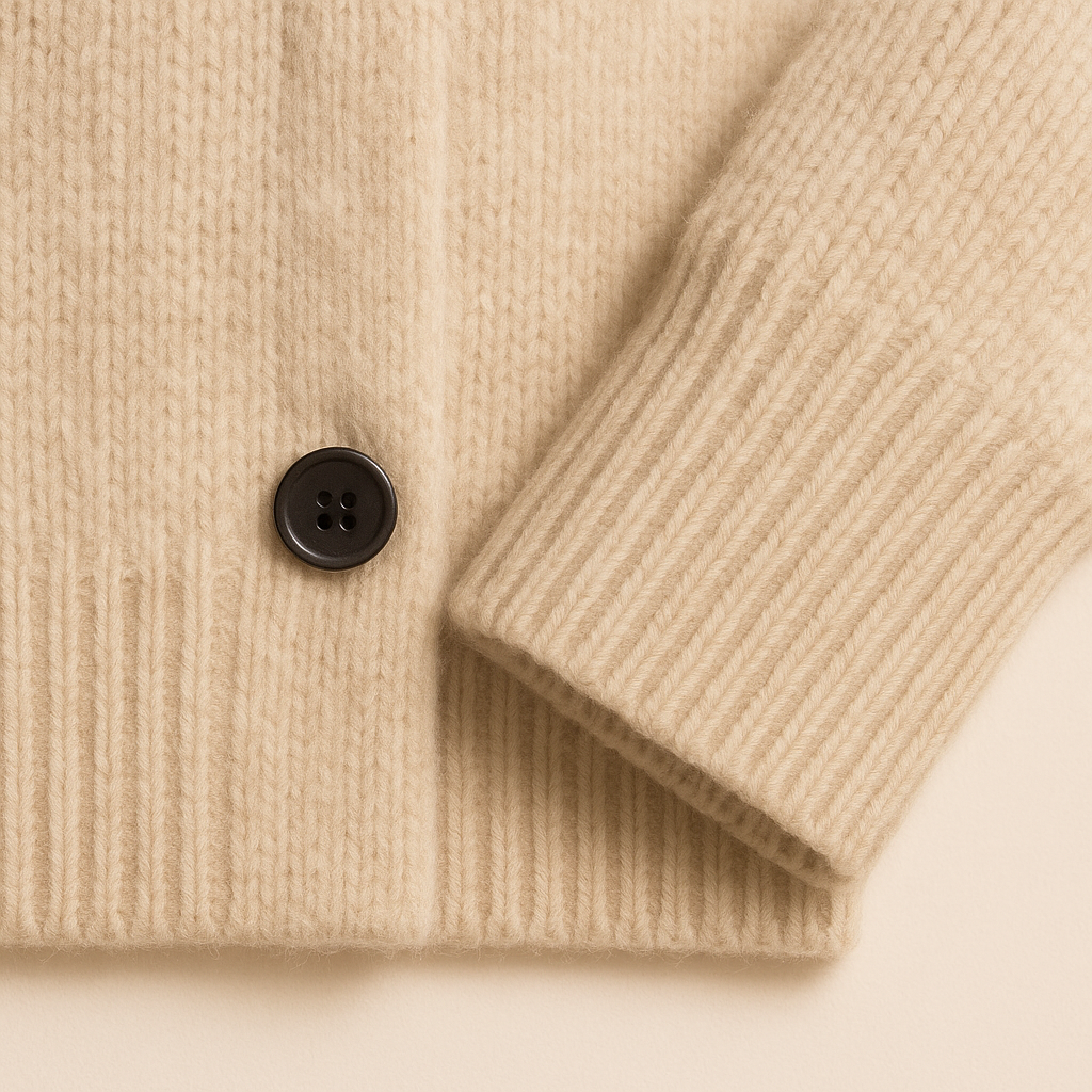 MIA | Button-front cardigan with ribbed trim