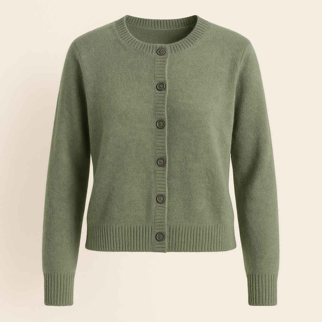 MORNINGTON | Button-front cardigan with ribbed trims