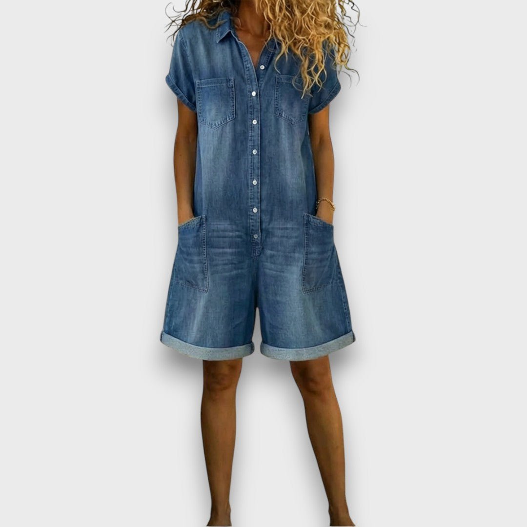 JUNE | Short overalls with wide legs - Liora Melbourne