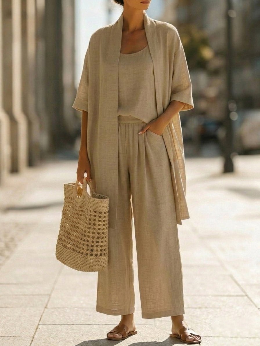 LORRIN | Three-piece set with relaxed silhouette - Liora Melbourne