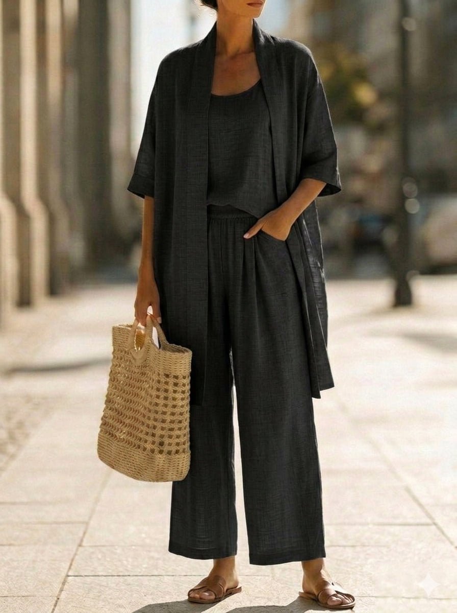 LORRIN | Three-piece set with relaxed silhouette - Liora Melbourne