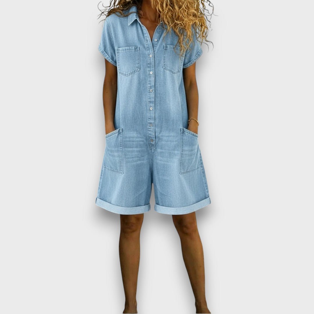 JUNE | Short overalls with wide legs - Liora Melbourne