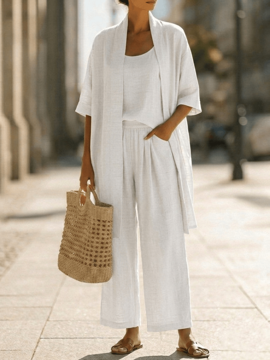 LORRIN | Three-piece set with relaxed silhouette - Liora Melbourne