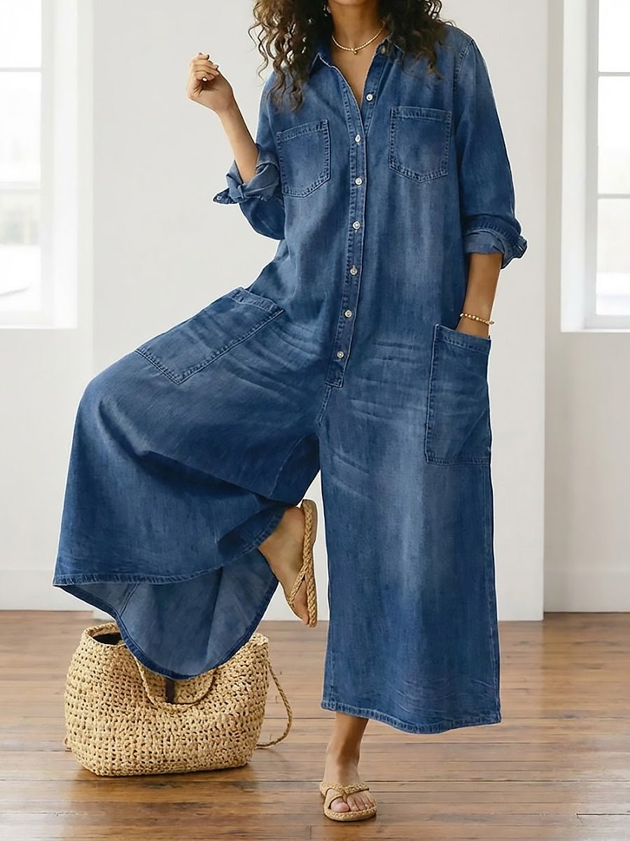 JUNE | Jumpsuit with button closure - Liora Melbourne