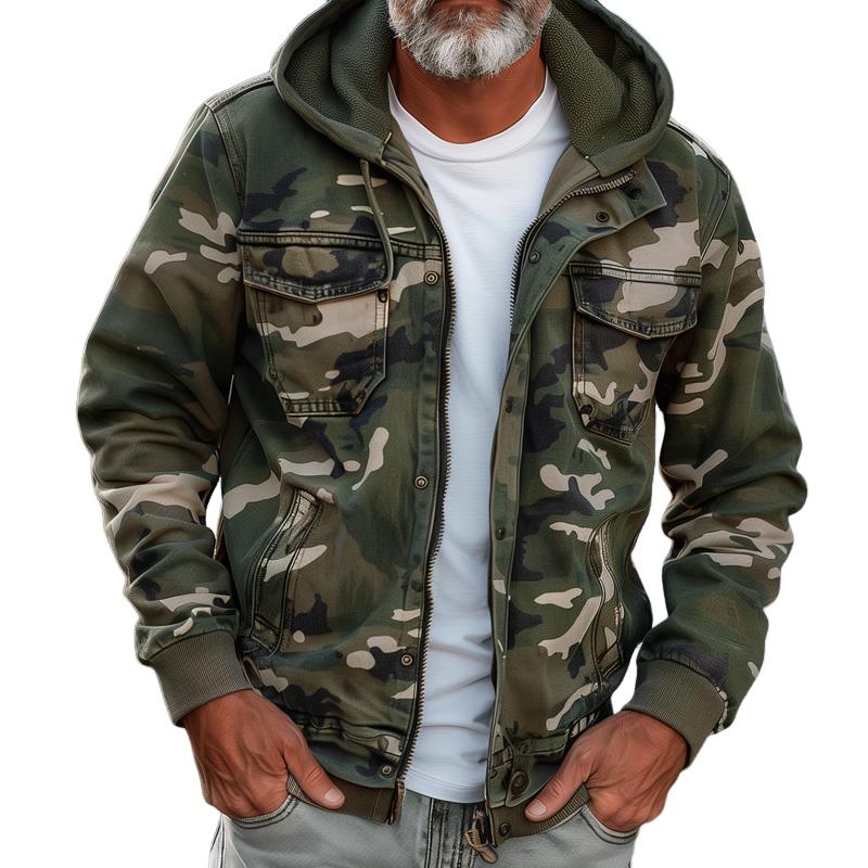 RYDER | Cargo jacket with camouflage print - Liora Melbourne