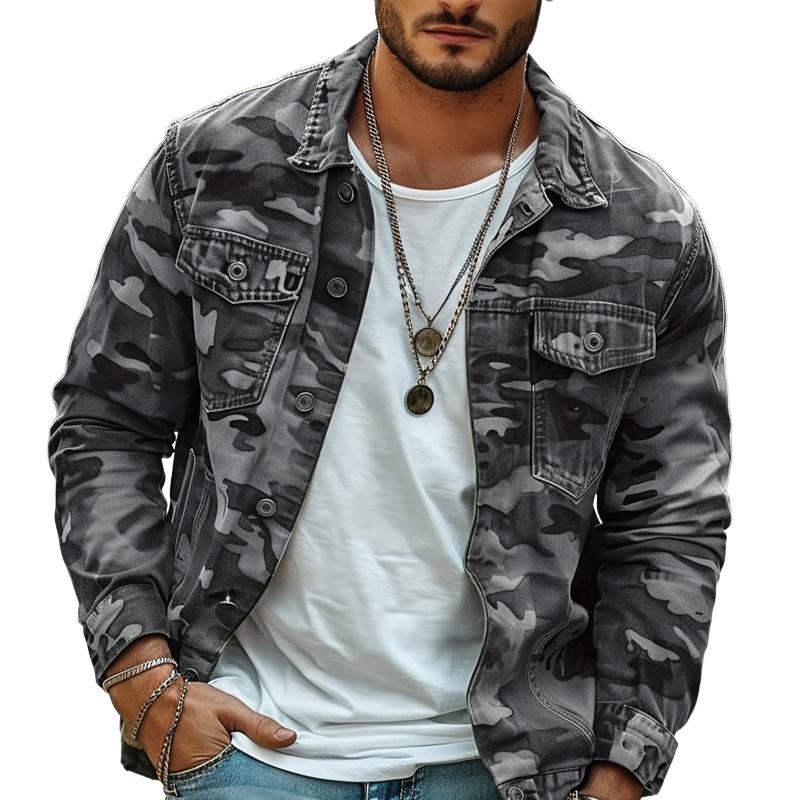 HUNTER | Jacket with camouflage print - Liora Melbourne
