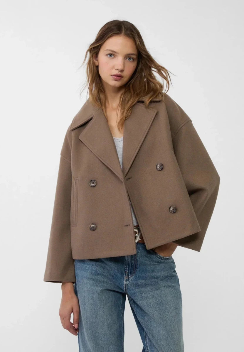 HARPER | Short jacket with double-breasted front - Liora Melbourne