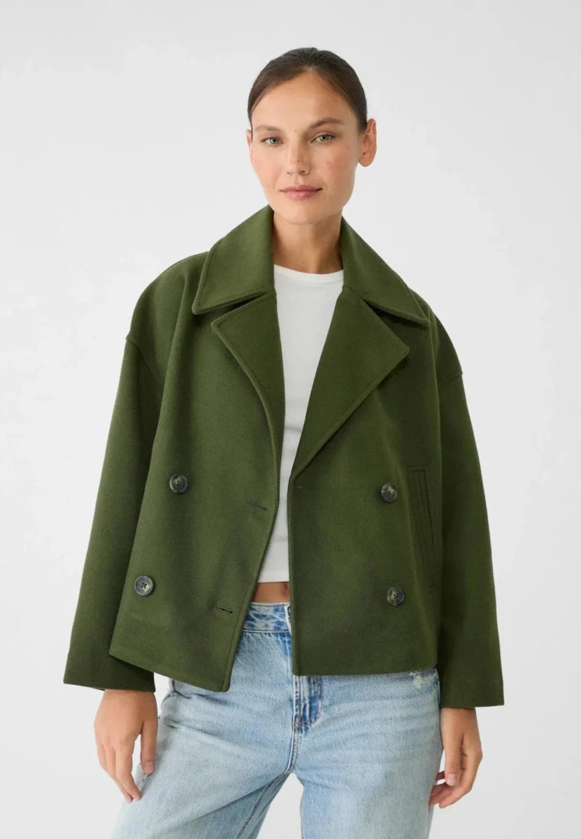 HARPER | Short jacket with double-breasted front - Liora Melbourne