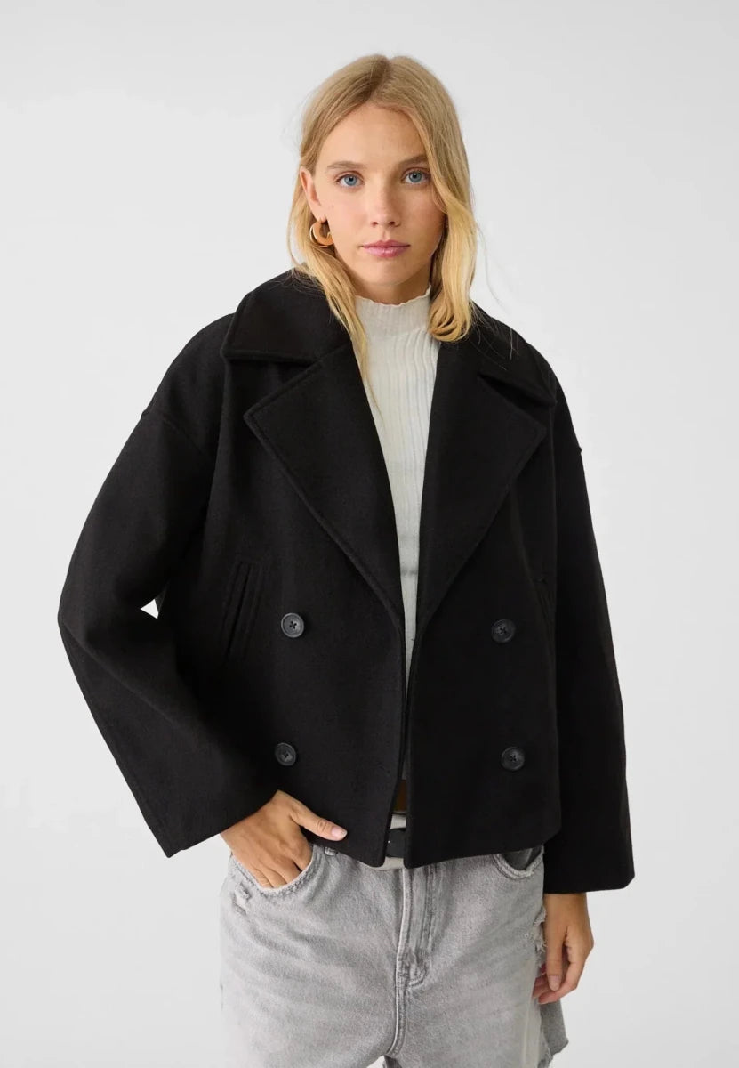 HARPER | Short jacket with double-breasted front - Liora Melbourne