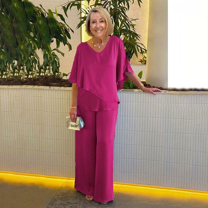 SARINA | Set with wide-leg pants - Liora Melbourne