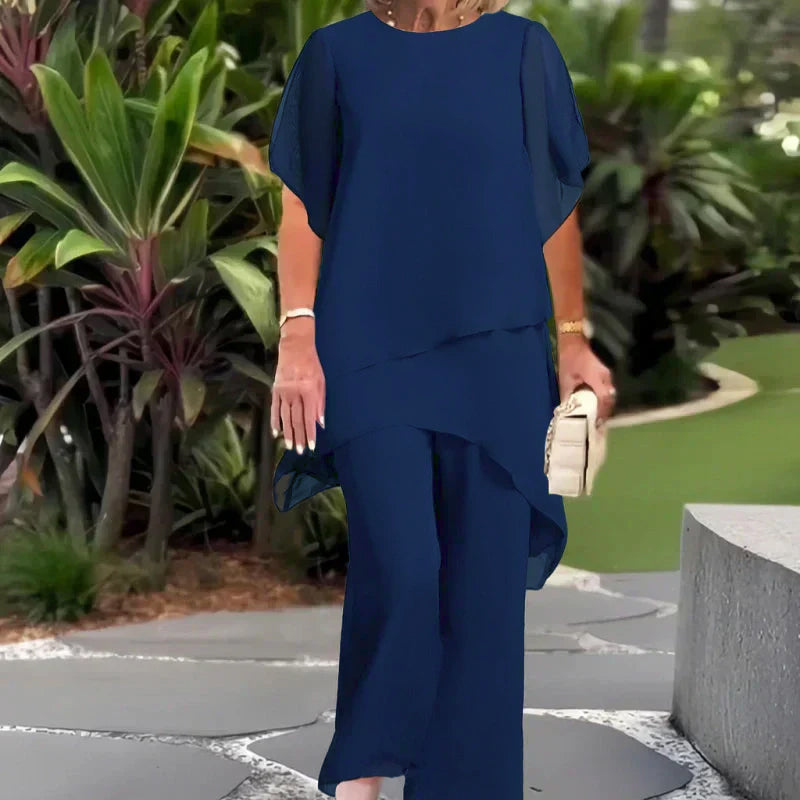 HERLENE | Set with wide-leg pants