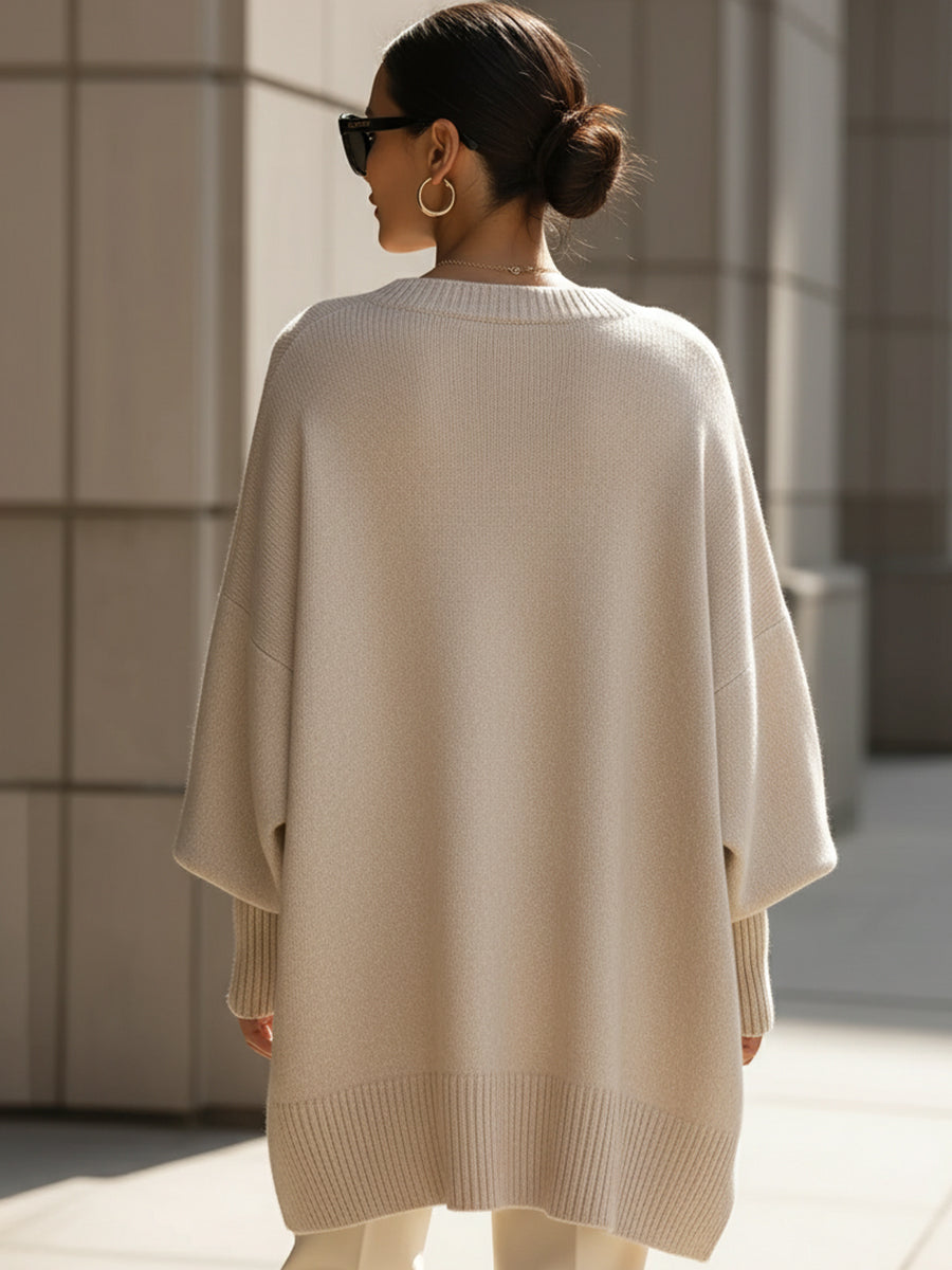 NOVA | Oversized jumper with ribbed trim - Liora Melbourne