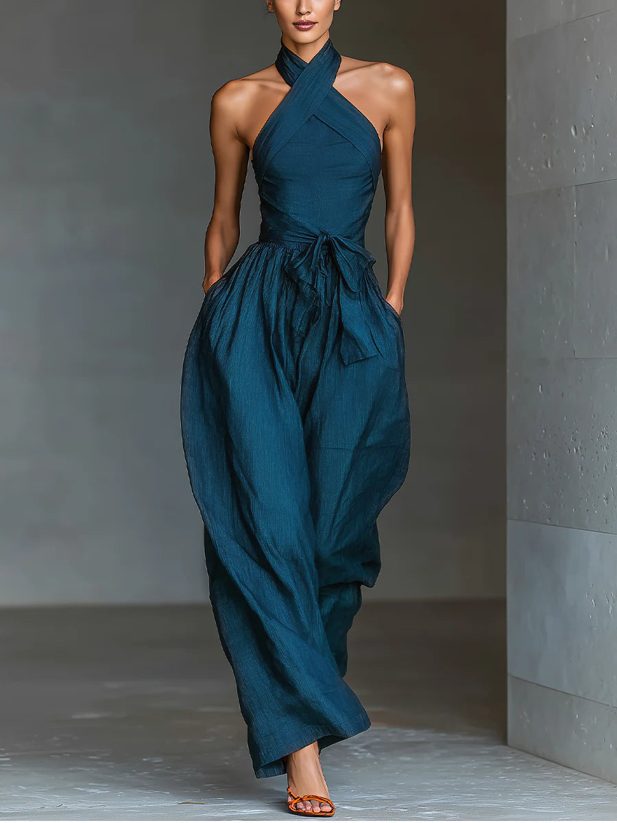 MOLLIE | Jumpsuit with wide-leg fit - Liora Melbourne