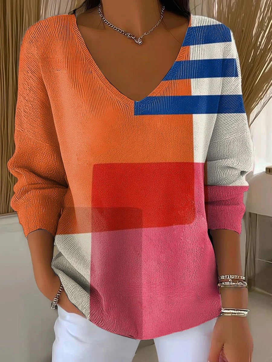 ELSIE | Jumper with V-neck - Liora Melbourne