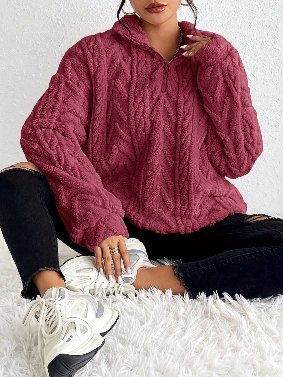 ALEXIS | Fleece jumper with relaxed fit - Liora Melbourne