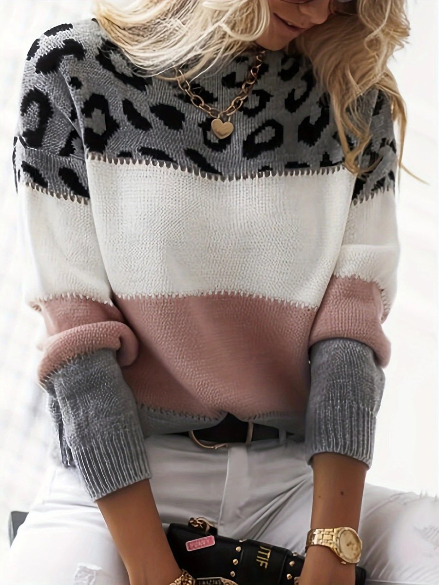 LALUNA | Jumper with leopard print - Liora Melbourne