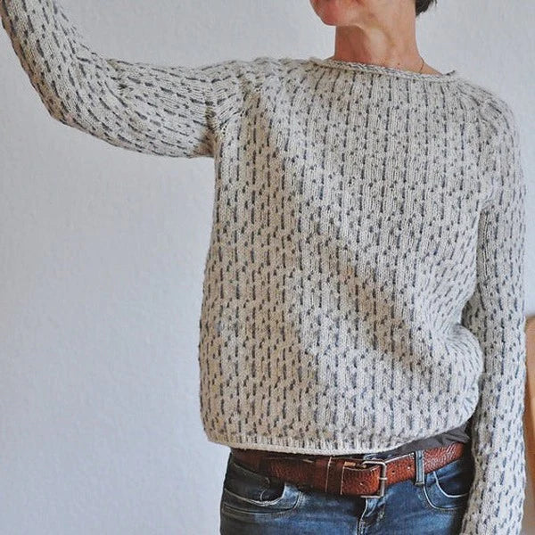 MATILDA | Knitted jumper with minimalist design - Liora Melbourne