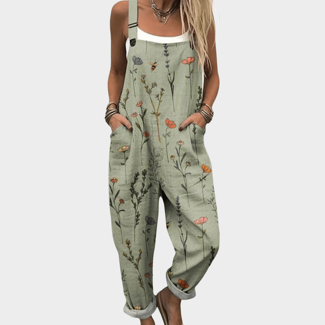 MILLIE | Overalls with garden print - Liora Melbourne