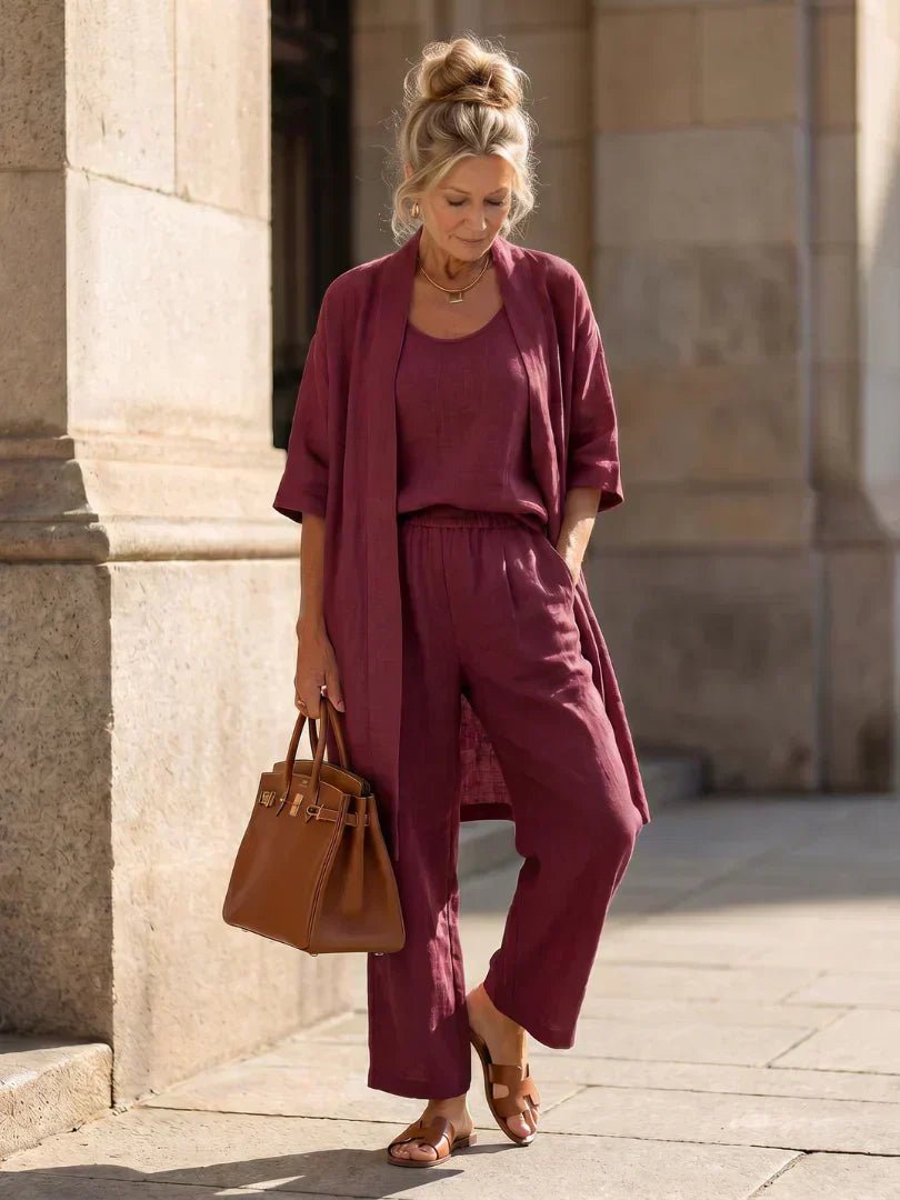 LORRIN | Three-piece set with relaxed silhouette - Liora Melbourne