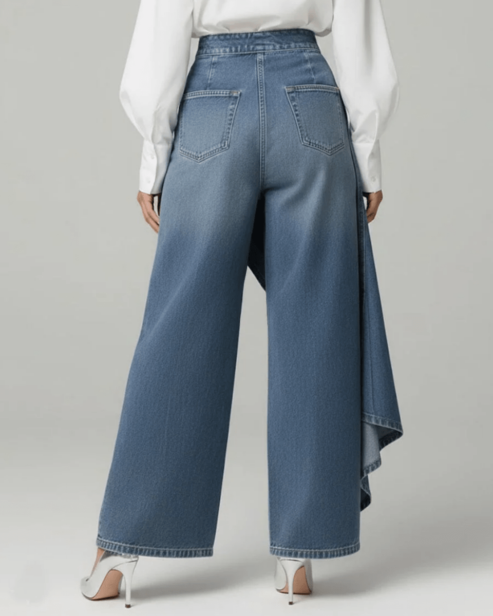 CALVRA | Trousers with wrap detail - Liora Melbourne
