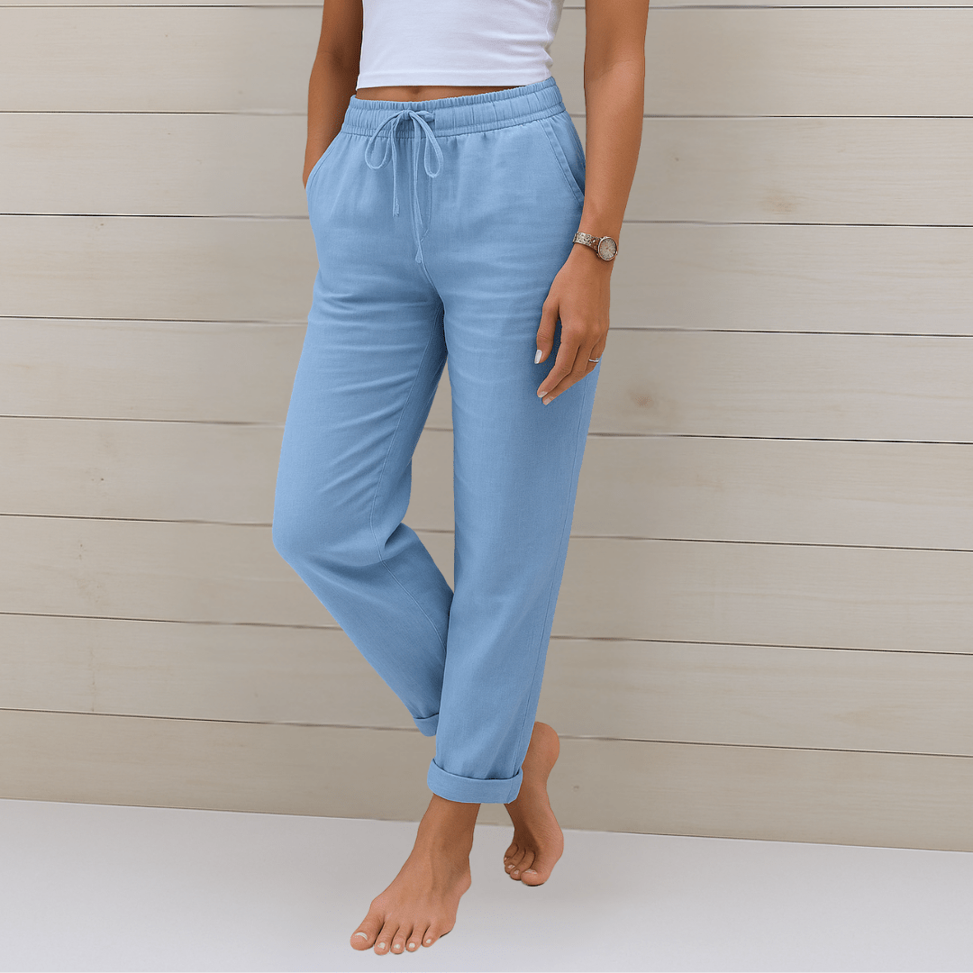ADRIANNA | Trousers with stretch waistband - Liora Melbourne