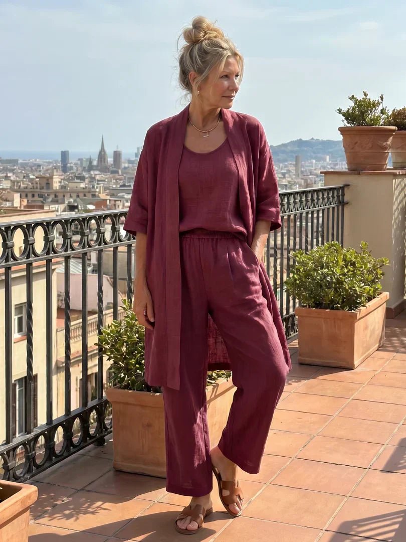 LORRIN | Three-piece set with relaxed silhouette - Liora Melbourne