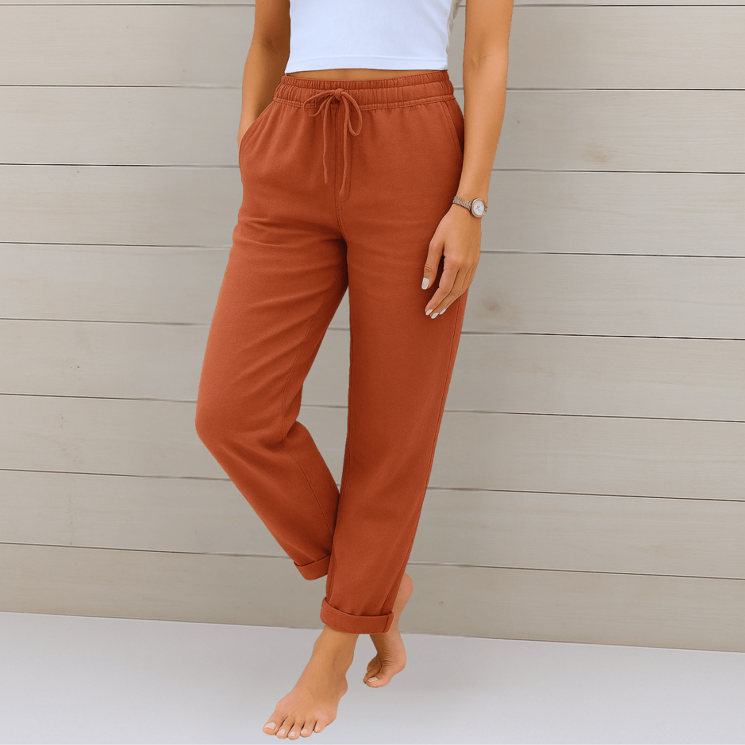 ADRIANNA | Trousers with stretch waistband - Liora Melbourne