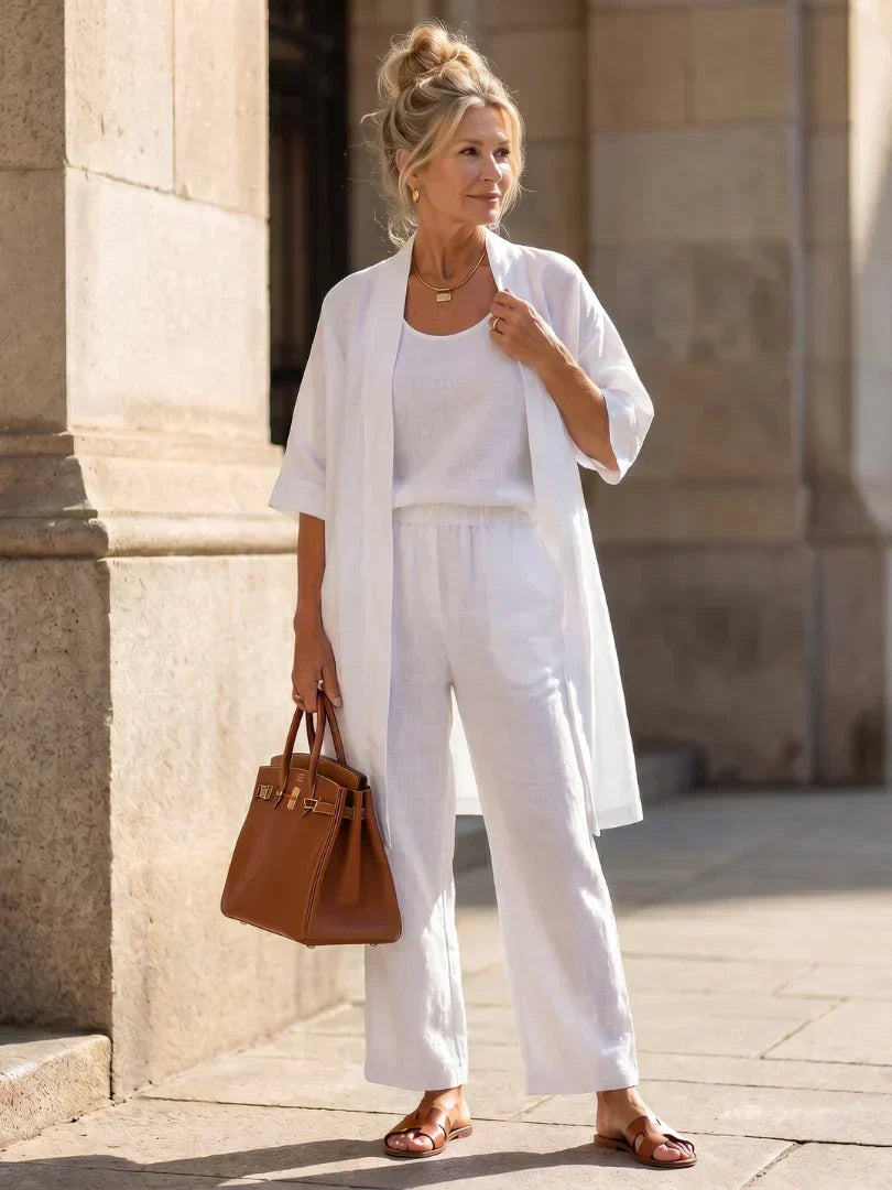 ISLA | Set with relaxed wide-leg pants - Liora Melbourne