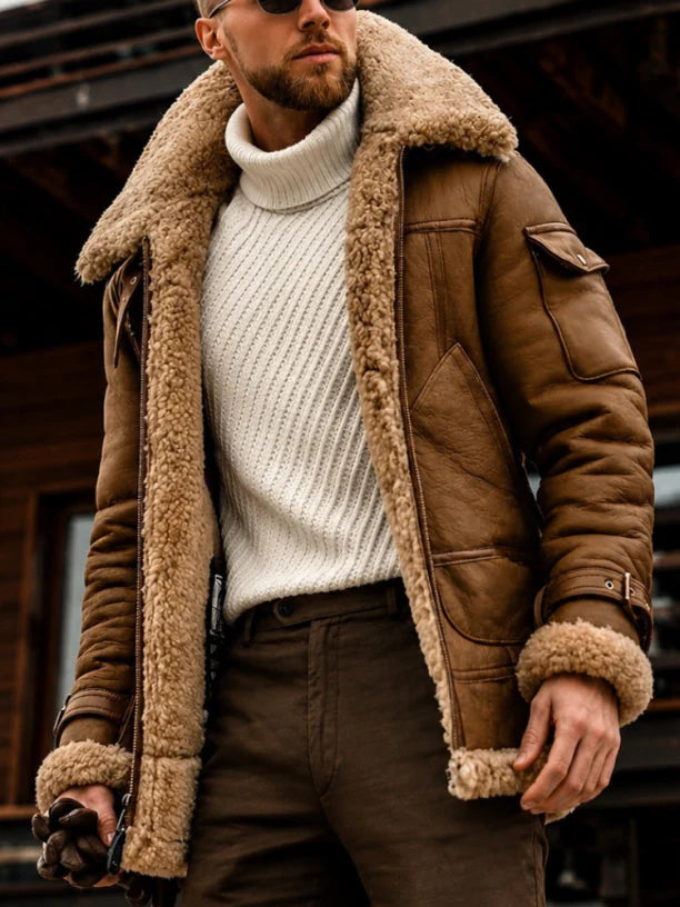 ARLO | Sherpa coat with lambswool lining - Liora Melbourne