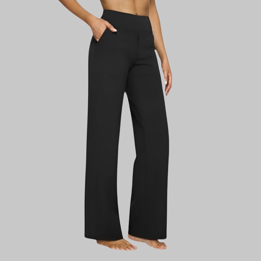 OLIVIA | Stretch pants with high-rise waist - Liora Melbourne