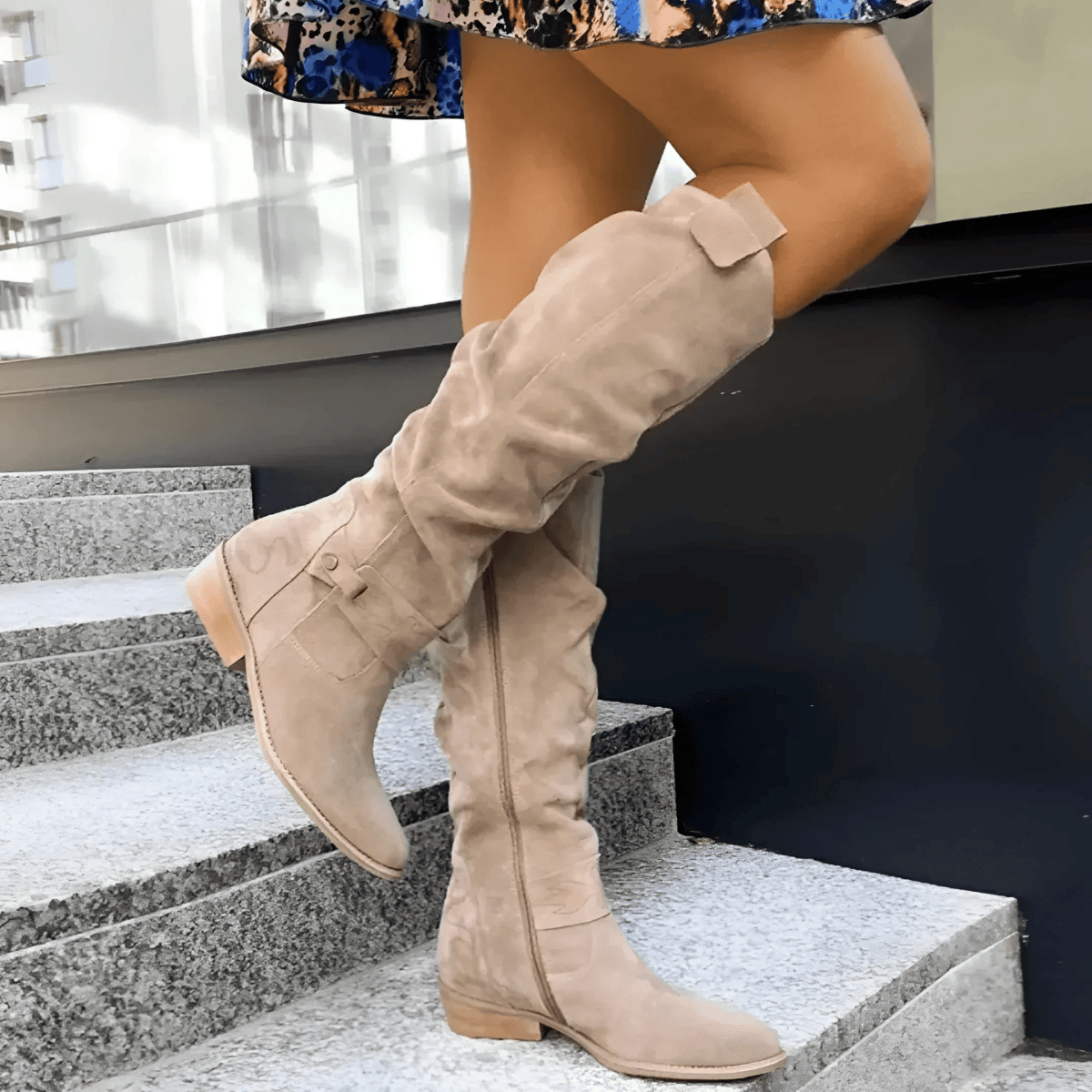 MADELEINE | Knee-high boots with block heel - Liora Melbourne
