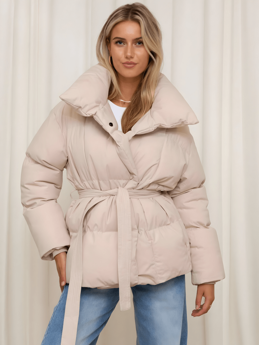 QUINN | Quilted jacket with belt - Liora Melbourne
