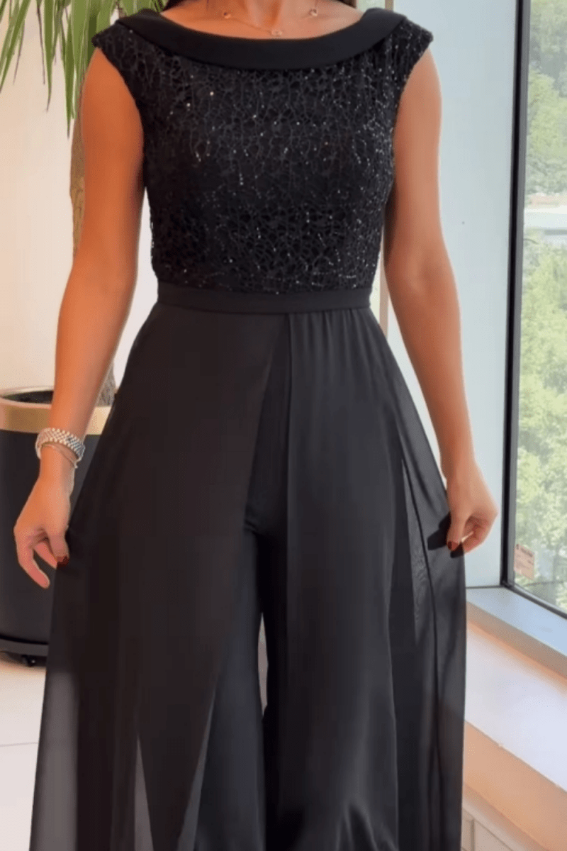 FONTELLA | Jumpsuit with sequin bodice - Liora Melbourne