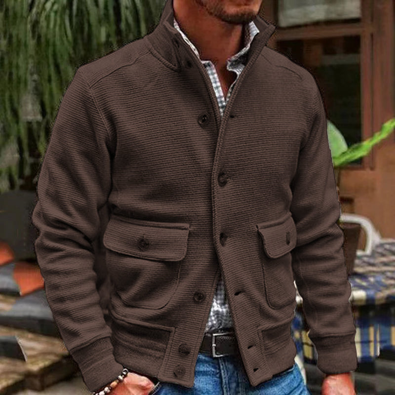 EVAN | Jacket with stand collar - Liora Melbourne