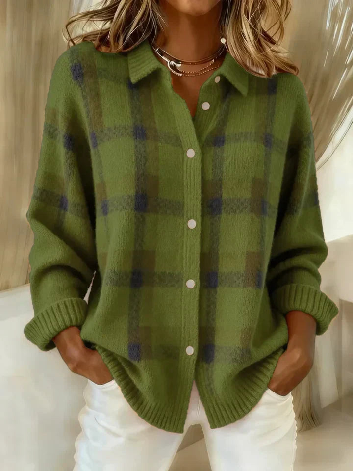 FREYA | Jumper with retro check pattern - Liora Melbourne