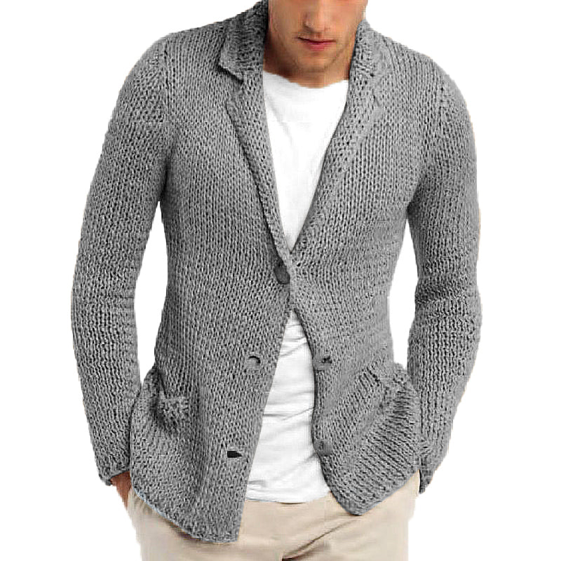 LIAM | Cardigan with lapel collar - Liora Melbourne