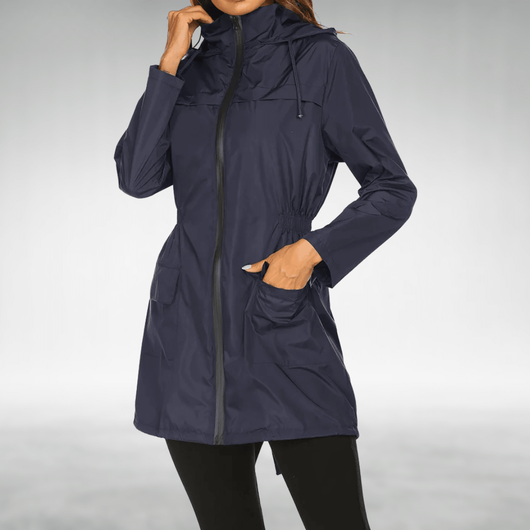 BRIDGET | Waterproof jacket with storm flap - Liora Melbourne