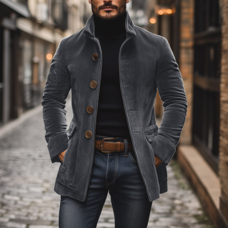 NOAH | Jacket with stand collar - Liora Melbourne