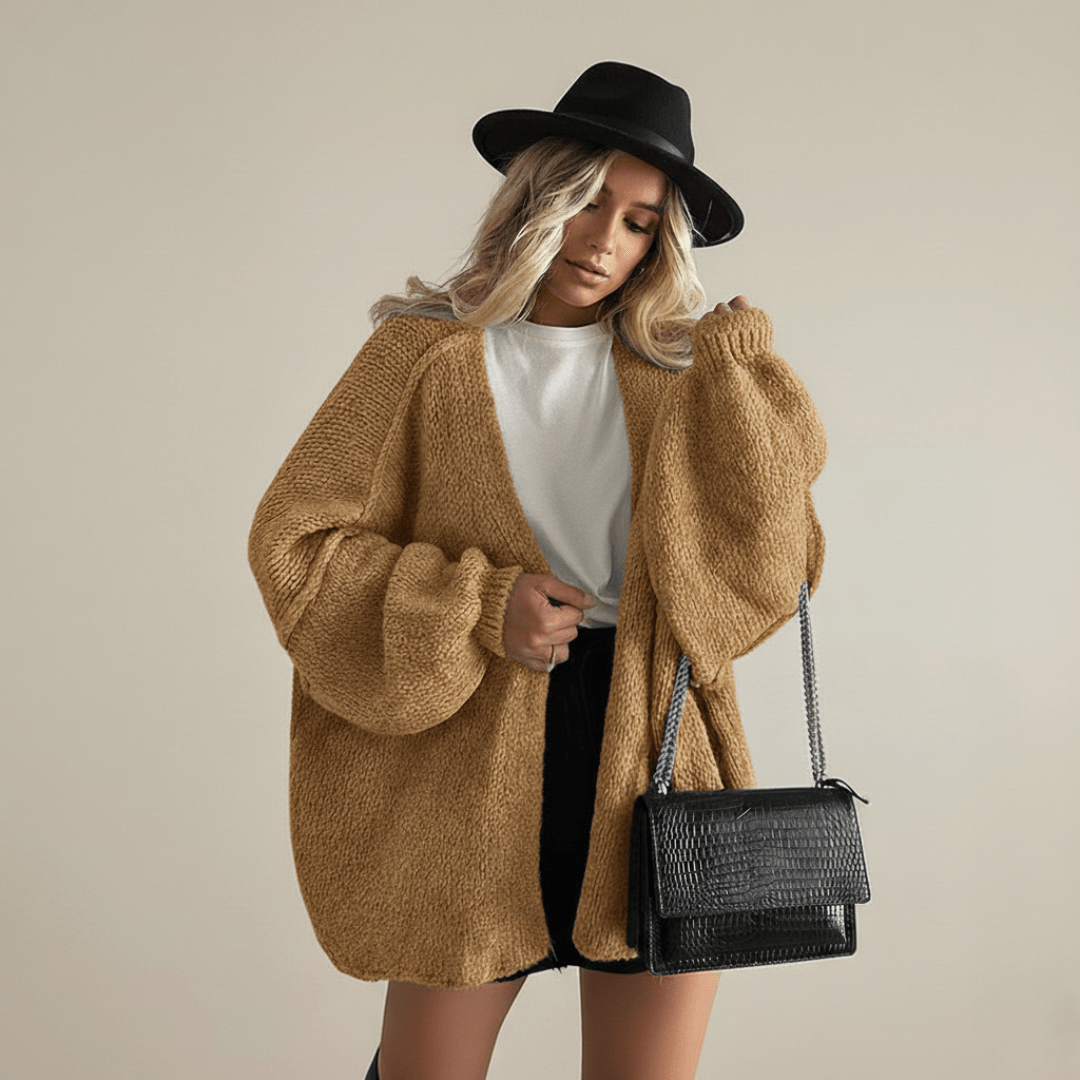 SUMMER | Oversized cardigan with dropped shoulders - Liora Melbourne