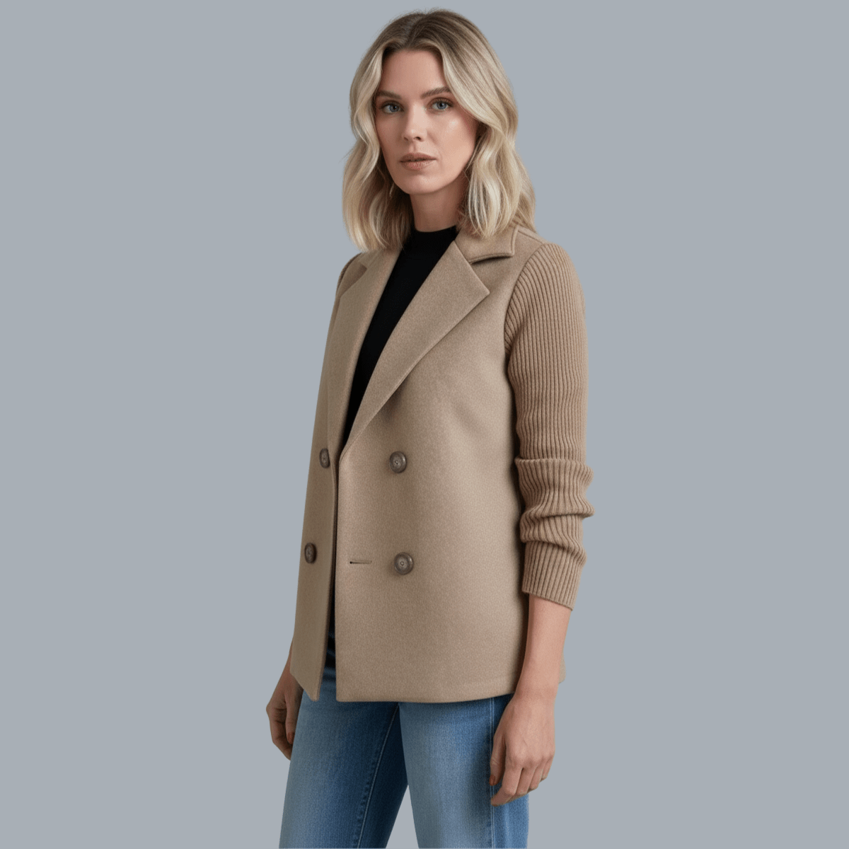 SASHA | Ribbed blazer coat - Liora Melbourne